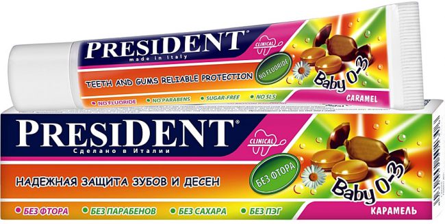 Зубная паста "President-baby"