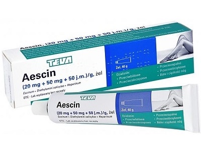 Аэсцин гель медикамент