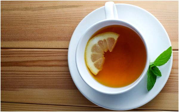 чай с лимоном и мятой